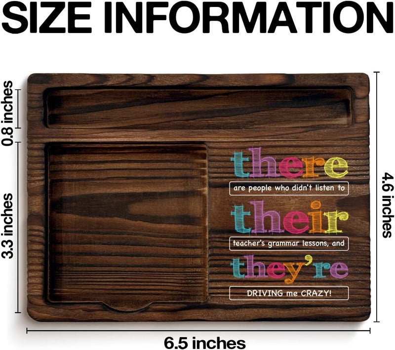 YGBF English Teacher Gifts for Women Men, Funny Gifts for English Teacher Grammar Teachers Sticky Note Holder Classroom Office Decor - Image 2